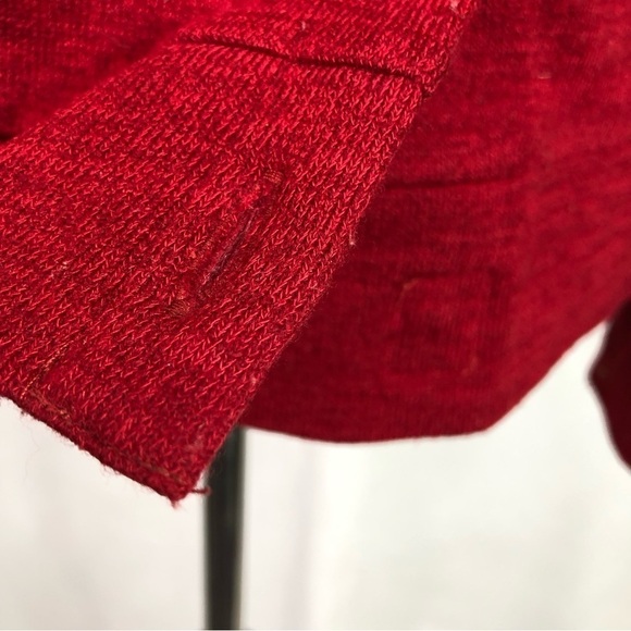 Kut from the Kloth sweater asymmetric crossover front red cardigan Small - Picture 9 of 10